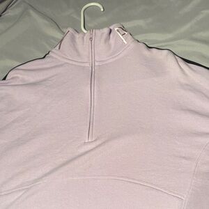 PINK Victoria's Secret Lavender Quarter-Zip Hoodie